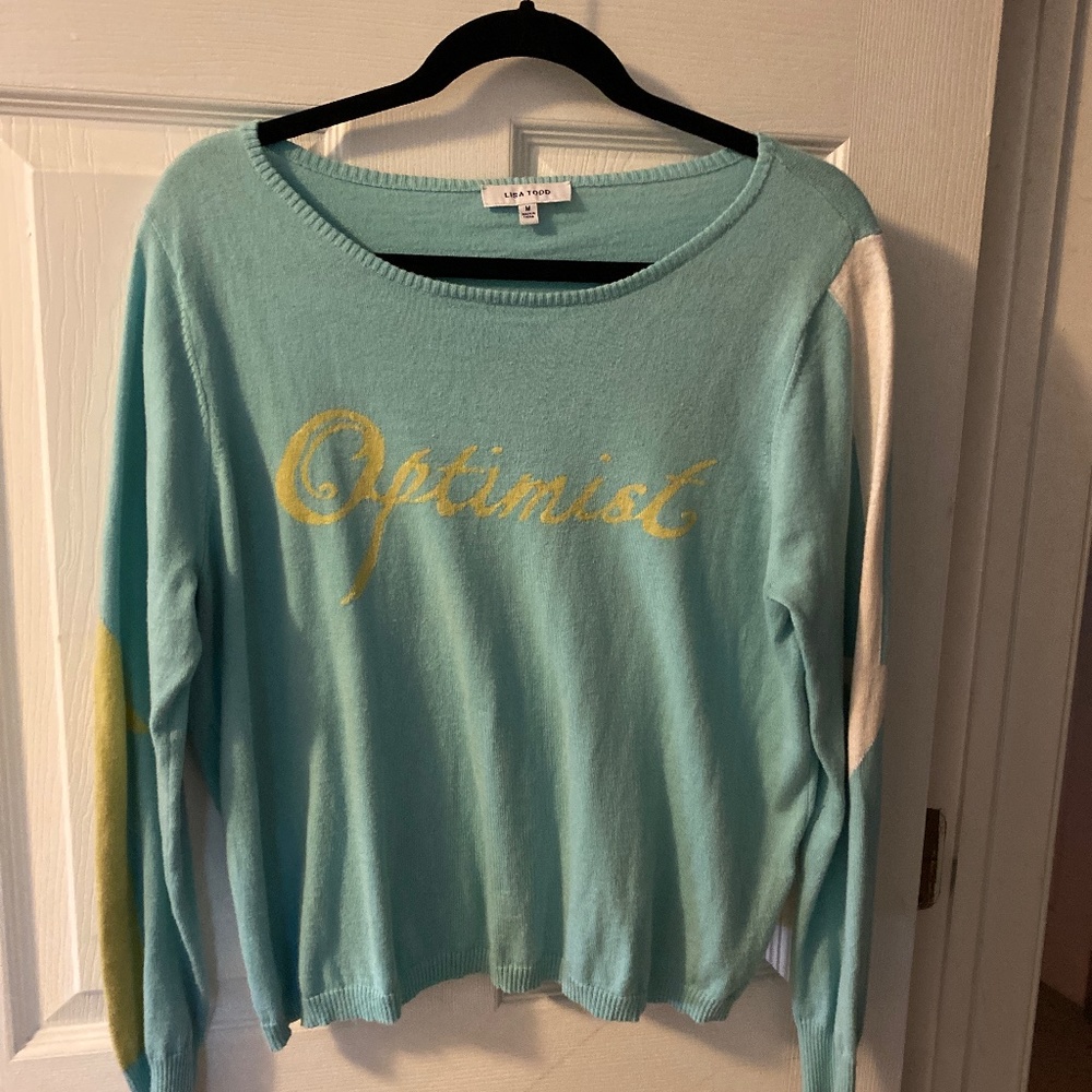 Lisa Todd cashmere cotton lightweight m sweater
